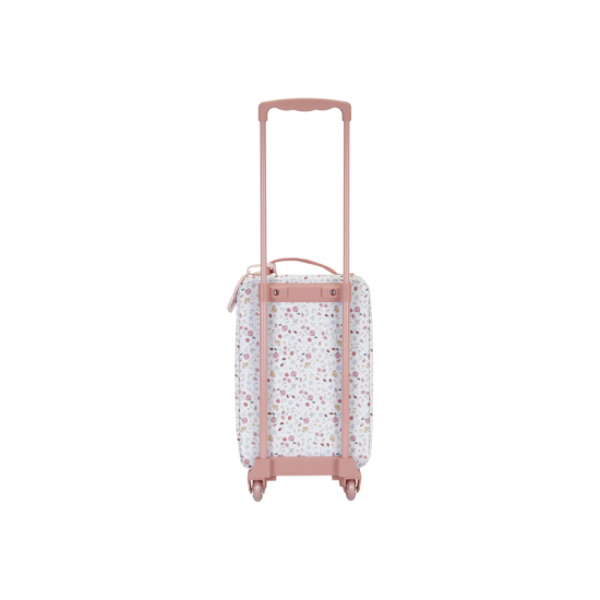 Krásný a praktický dětský kufr na kolečkách Květiny a motýli je ideální zavazadlo na dovolenou i na přespání vašeho dítěte u babičky s dědou či u kamaráda. 