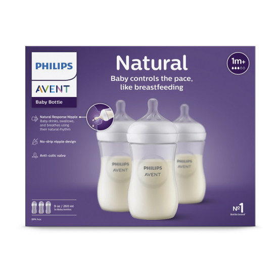 Láhev Natural Response 260 ml 1m+ 3 ks | Philips AVENT 