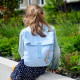 Modrý dětský městský batoh „messenger“ od 2 let Králíček Petr 8,4 l od Petit Jour