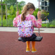 Růžový dětský městský batoh „messenger“ od 2 let Peppa Pig 8,4 l od Petit Jour