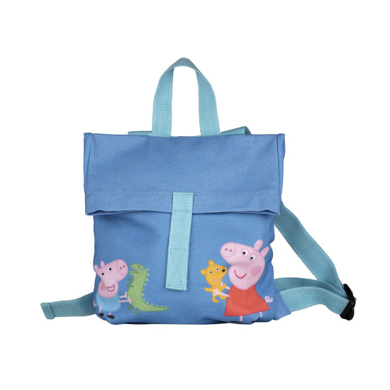 Modrý dětský městský batoh „messenger“ od 2 let Peppa Pig 8,4 l od Petit Jour