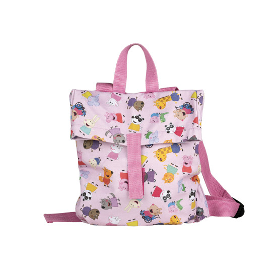 Růžový dětský městský batoh „messenger“ od 2 let Peppa Pig 8,4 l od Petit Jour