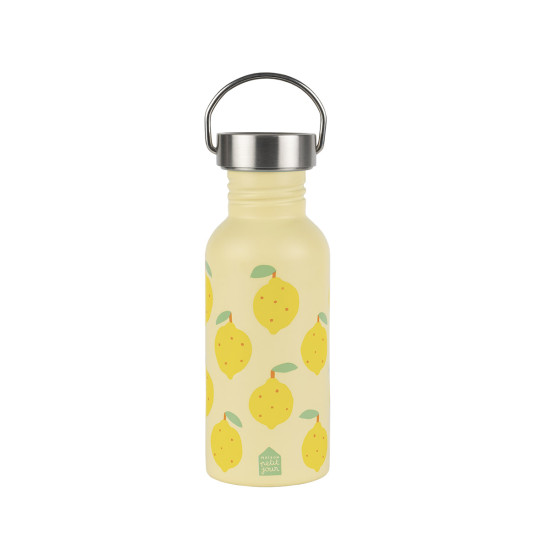 Žlutá nerezová láhev pro děti 500 ml Citrony Petit Jour 