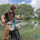 Taška na řídítka na kolo, odrážedlo i koloběžku Dinosauři od Petit Jour