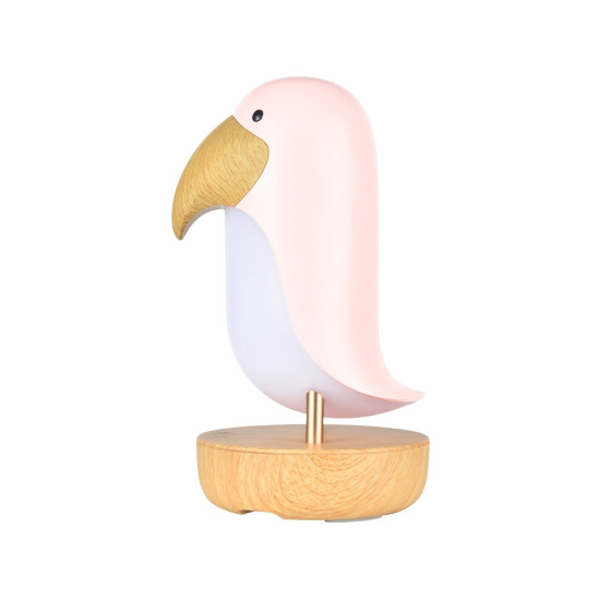 Dětská lampa s reproduktorem Ptáček Růžový