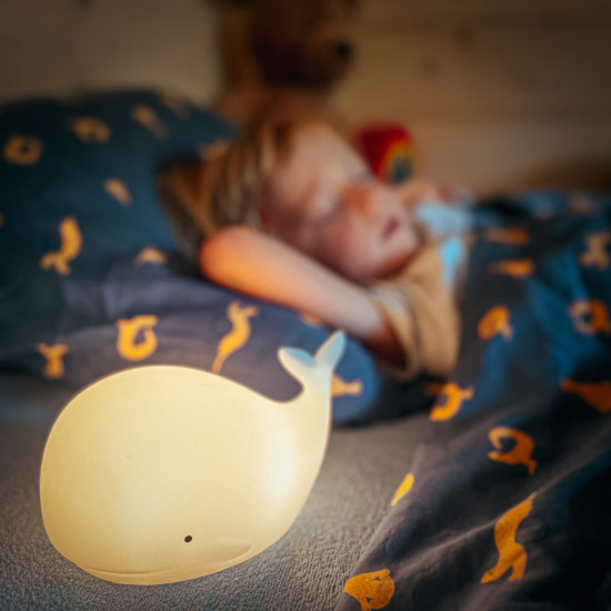 Dětská dotyková lampa s dálkovým ovládáním Velryba
