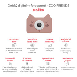 Dětský digitální fotoaparát Zoo Friends Kočka