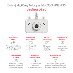 Dětský digitální fotoaparát Zoo Friends Jednorožec