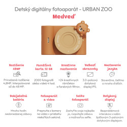 Dětský digitální fotoaparát Urban Zoo Medvěd