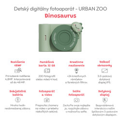 Dětský digitální fotoaparát Urban Zoo Dinosaurus