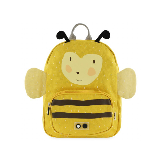 Žlutý dětský batoh s motivem čmeláka.