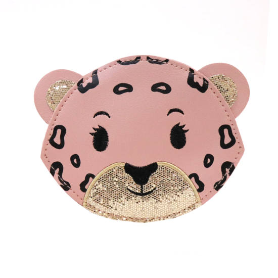 Dětská růžová kabelka Leopard
