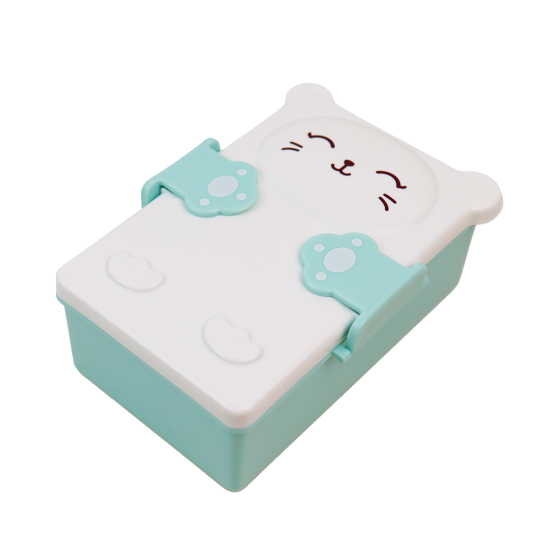 Dětský svačinový box s přepážkou Modrý Kočka Yuko B