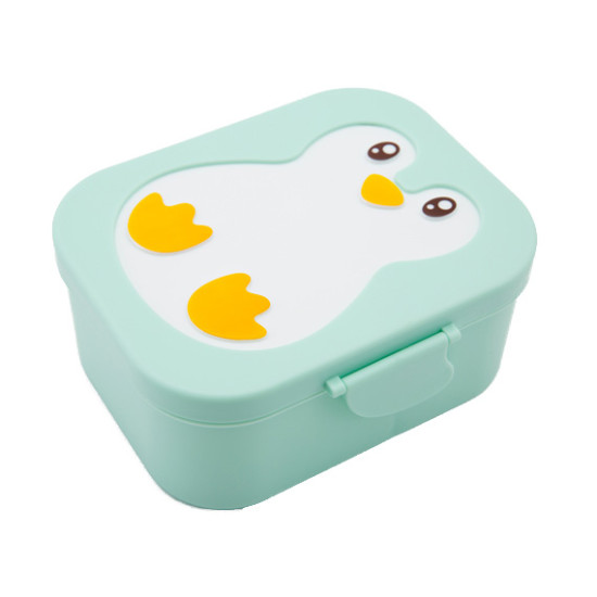 Dětský svačinový box s přepážkou Mint Tučňák Yuko B