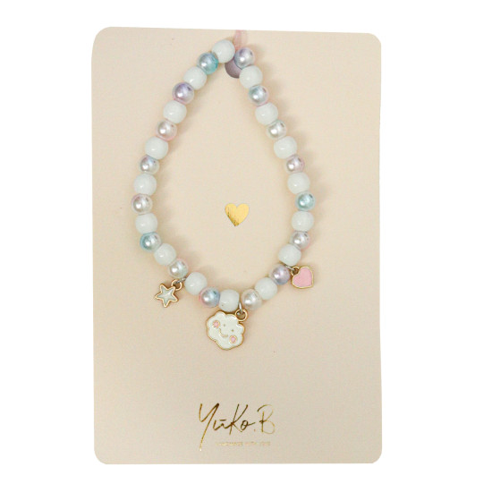Dětský náramek perlový Obláček Yuko B.