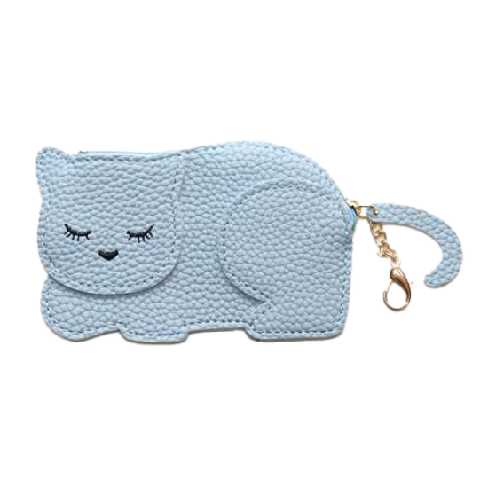Malá peněženka Kočka Modrá Yuko B.