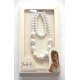 Náhrdelník a náramek Perly v bílé barvě jsou ideálním dárkem pro malou slečnu.
