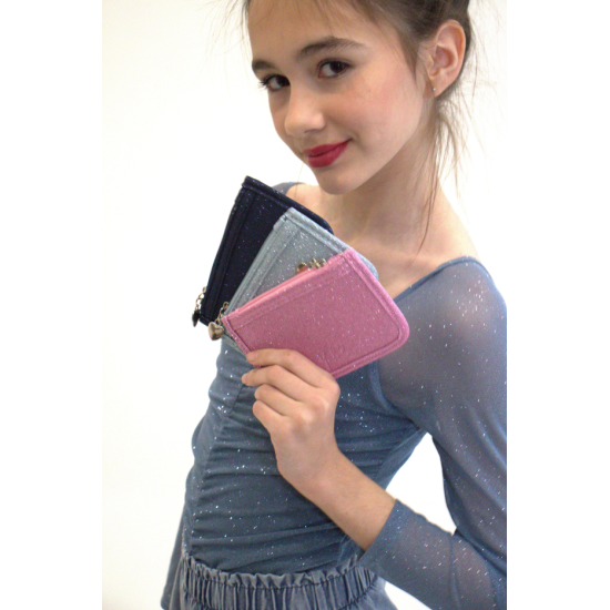 Dětská peněženka Třpytivá růžová Yuko B.