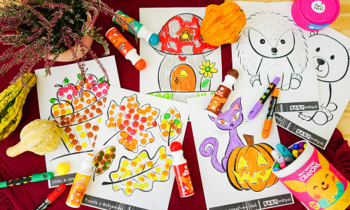 Stáhněte si: Podzimní omalovánky