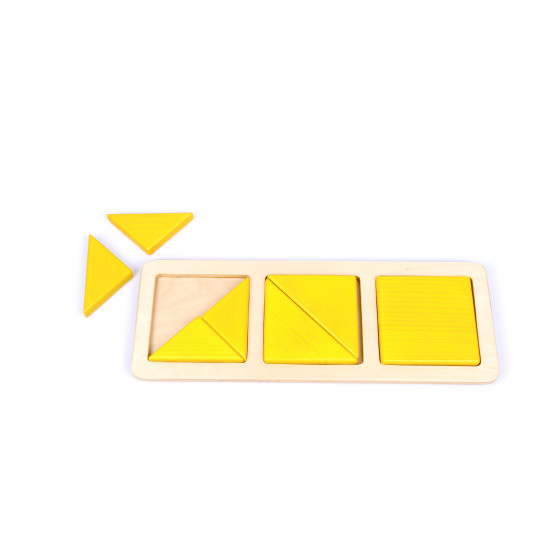 Zlomky - čtverce a trojúhelníky