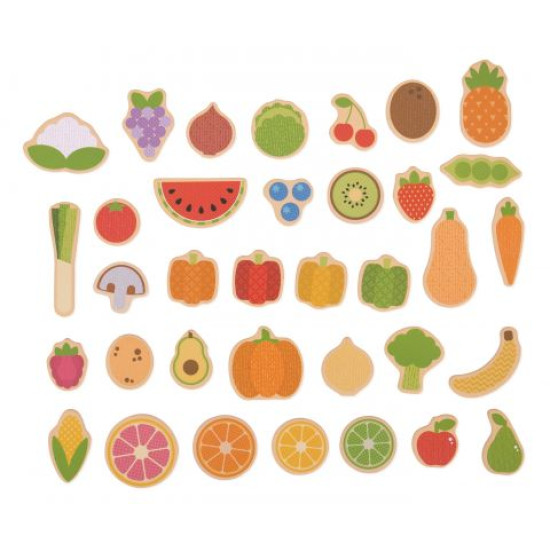 Ovoce a zelenina - 35 ks magnetek