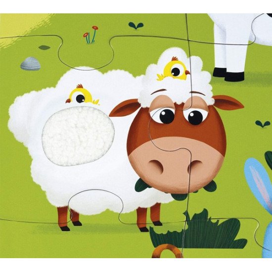 Dotykové puzzle Zvířátka na farmě