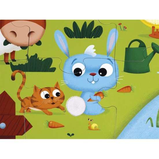 Dotykové puzzle Zvířátka na farmě