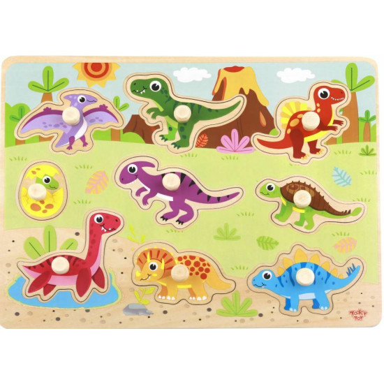 Vkládací puzzle Dinosauři
