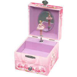 Hrací skříňka s baletkou Růžová