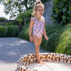 Nafukovací bazén pro děti Leopard béžový 100 cm