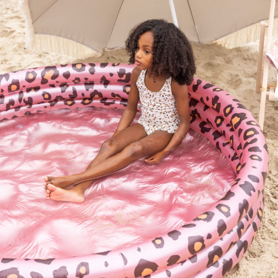 Nafukovací bazén pro děti Leopard růžový 150 cm