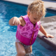 Plovací vesta pro děti Leopard růžový 3-5 let