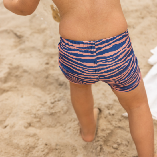 Dětské chlapecké plavky Boxerky s UPF 50+ Zebra| Swim Essentials
