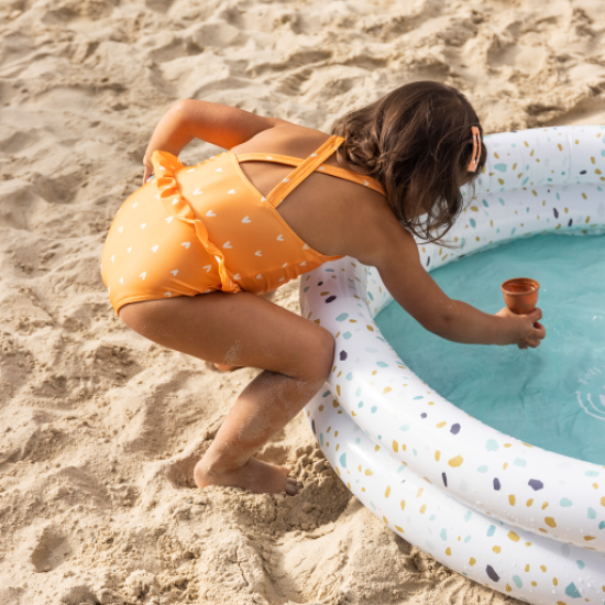 Dívčí dětské plavky s UPF 50+ Srdíčka od Swim Essentials