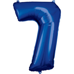 Balónek Číslo 7 Modrý
