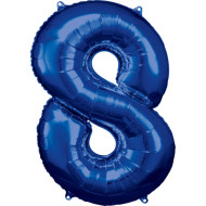 Balónek Číslo 8 Modrý