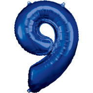 Balónek Číslo 9 Modrý