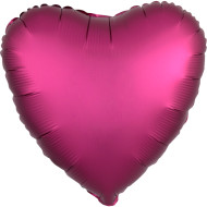 Balónek Srdce Tmavě-růžový