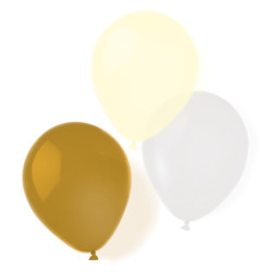 Balónky Zlaté 8 ks