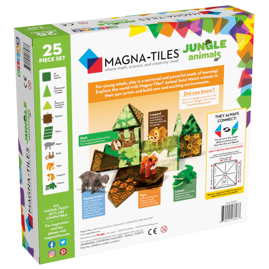 Magnetická stavebnice Jungle 25 dílů