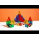 Stavebnice MAGNA-TILES kombinuje velké a malé dílky.