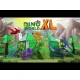 Magnetická sada XL Dino World s dinosaury a stromy.