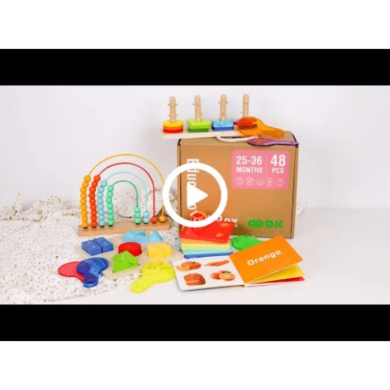 25–36 měsíců Edukační box Didaktické hračky od 2 let Tooky Toy