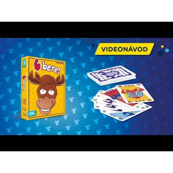 Karetní hra "6 bere" – Hra s kravami a trestnými body, strategické rozhodování, 104 hracích karet.