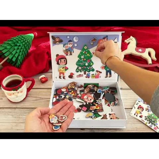 Magnetická kniha Vánoce – Christmas Magnetic Book
