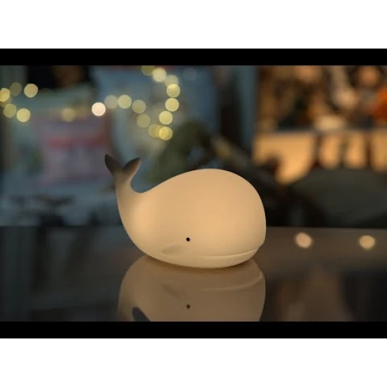 Dětská dotyková lampa s dálkovým ovládáním Velryba