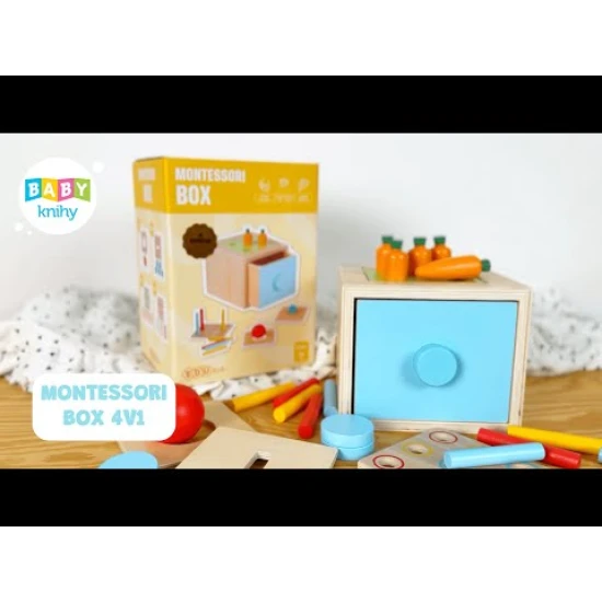 Montessori box 4v1 je nejlepší multifunkční hračka pro rozvoj dětí.