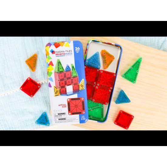 Magnetická stavebnice MAGNA-TILES vhodná pro cestování.