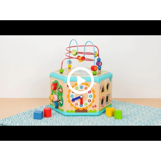 šestiúhelníková kostka s aktivitami 7v1 Tooky Toy