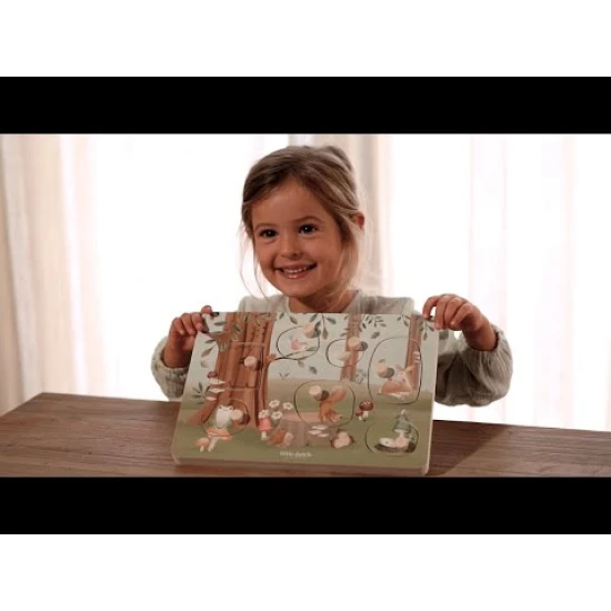 Vkládací puzzle se zvukem Forest Friends od Little Dutch
